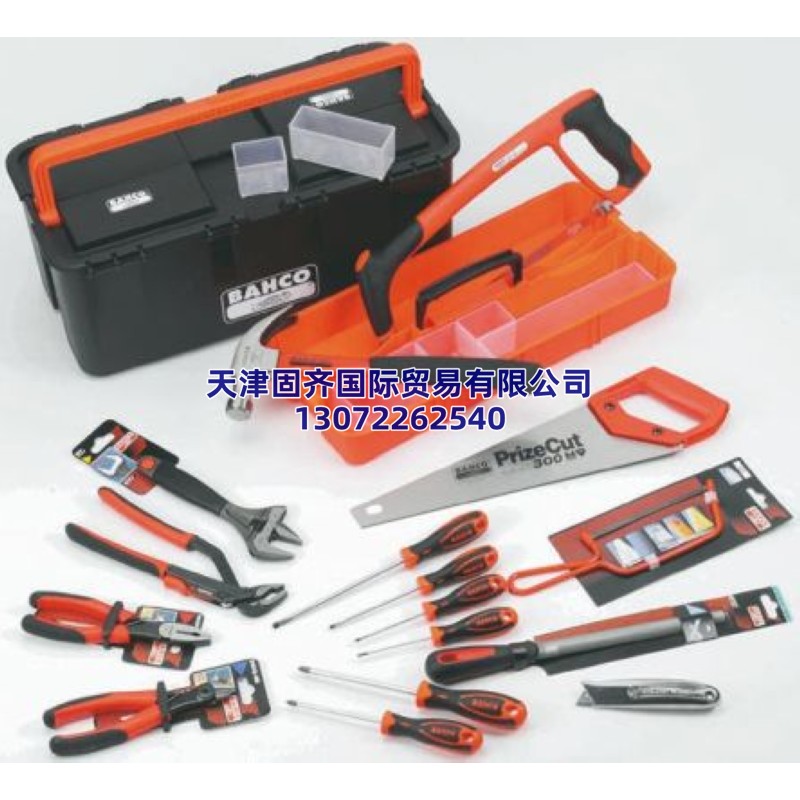 4740 Bahco 工具套�b, 16件 工程��工具套件, �群� �N子、刀、�、螺�z刀、可�{扳手